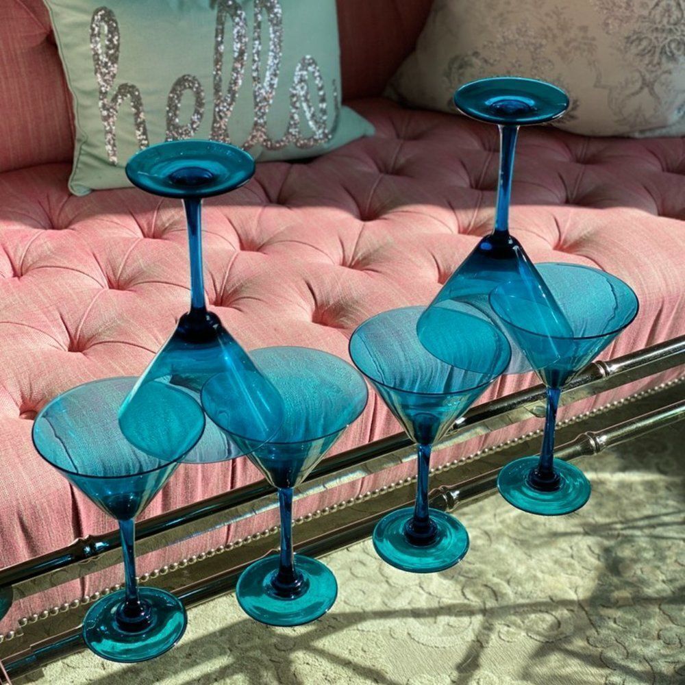 Set of 4 Martini Glasses - Picture 5 of 10